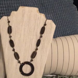 Acrylic & cotton necklace